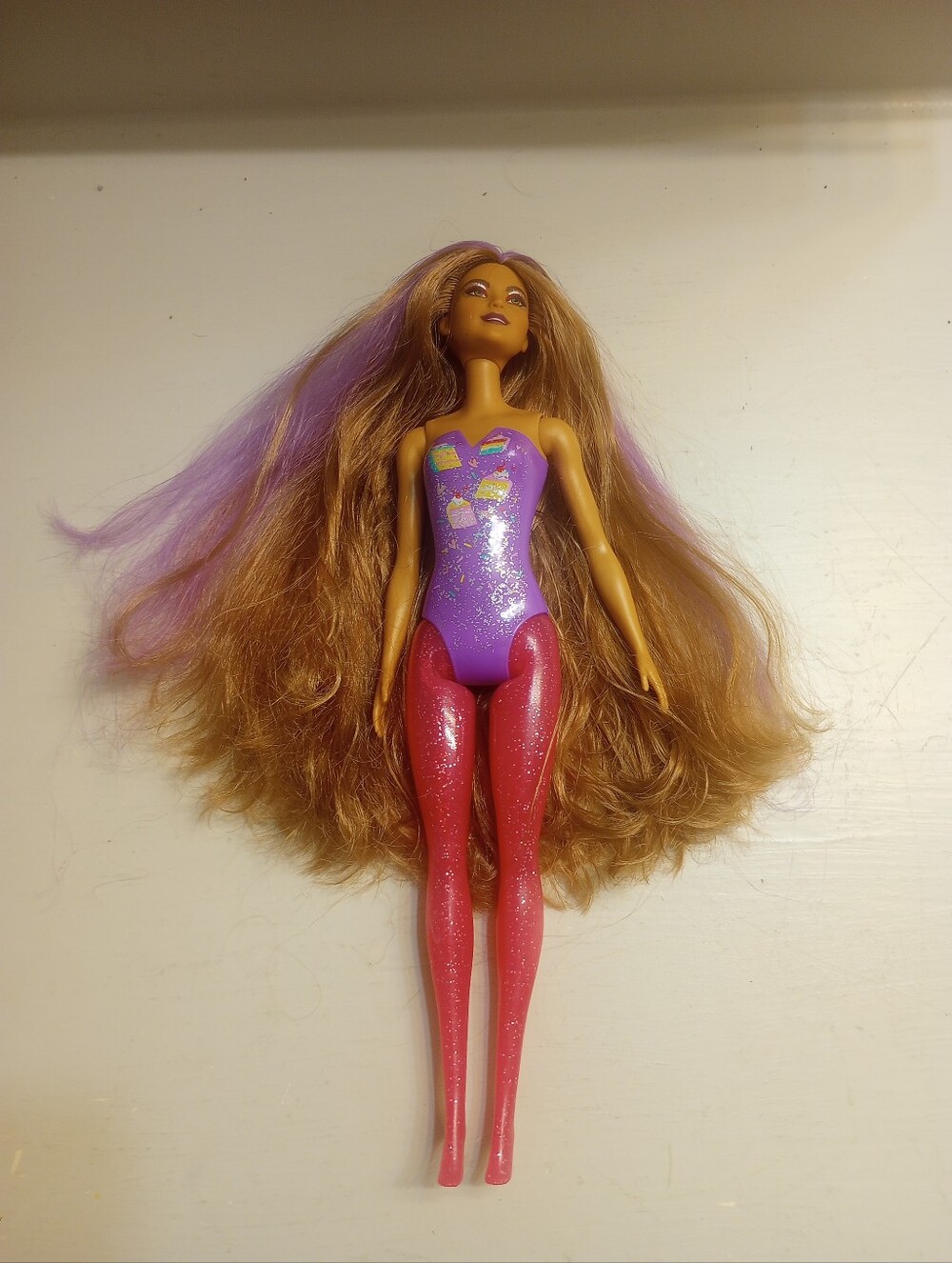 Barbie Color Reveal Party Cake Confetti Series Doll - Doll Only As Seen Here